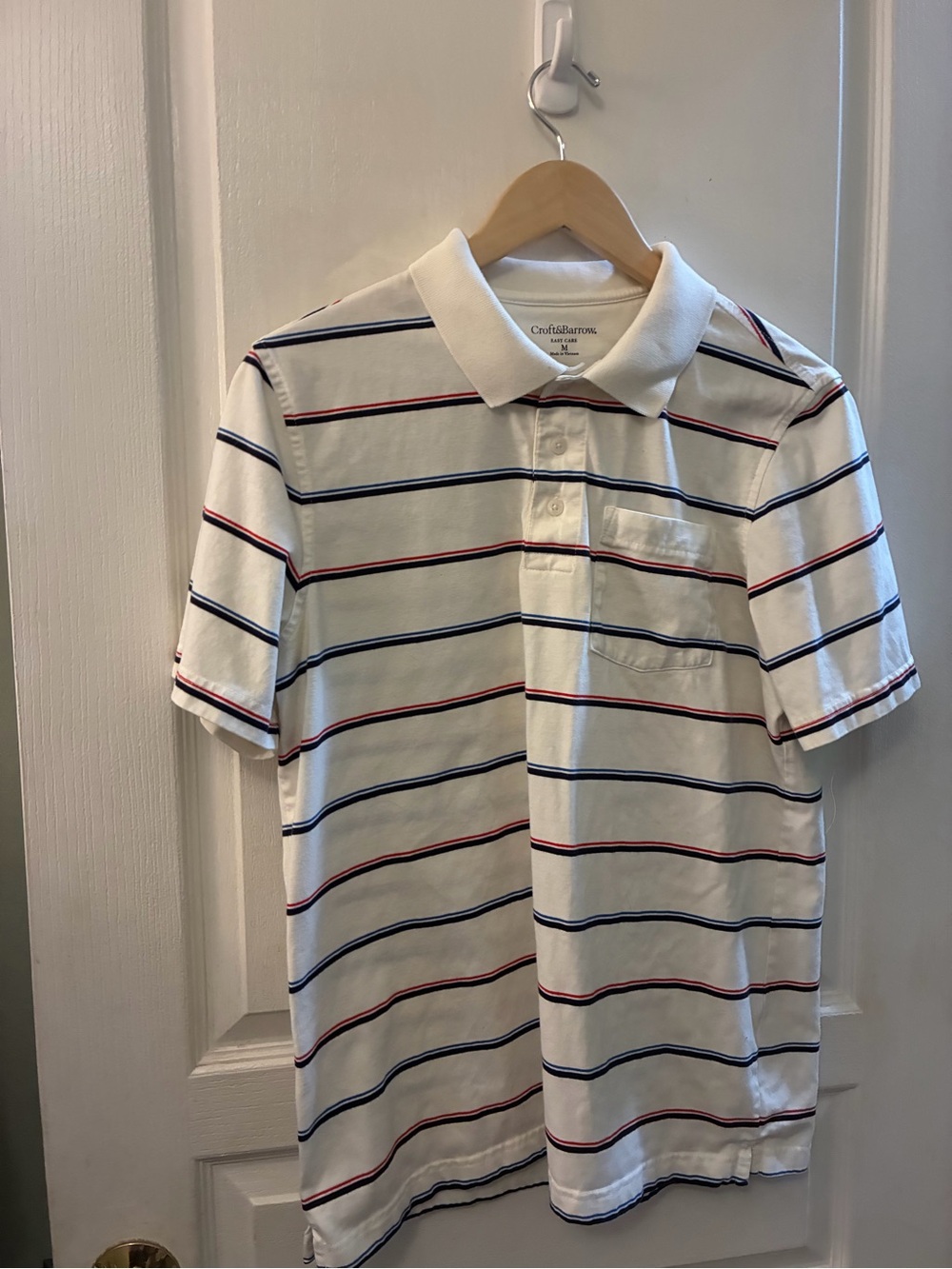 Croft & Barrow men's striped polo shirt.